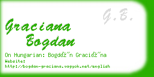 graciana bogdan business card